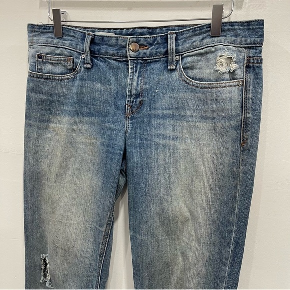 Gap Real Straight Distressed Light Wash Jeans Size 29 Regular Cotton - Picture 3 of 11